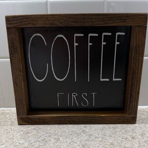 Charming Black and Brown Coffee Sign